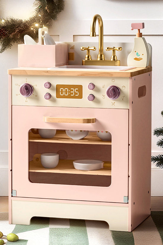 Wooden Pink Dishwasher