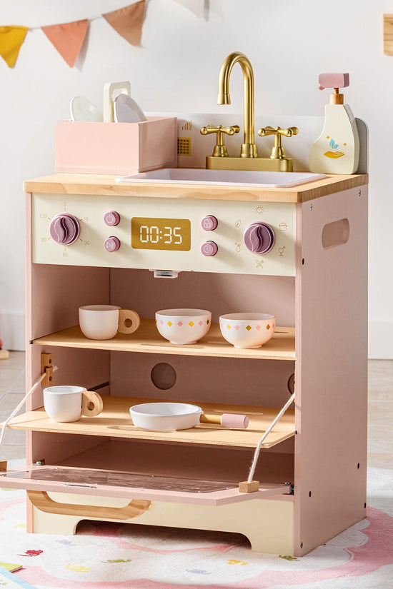 Wooden Pink Dishwasher