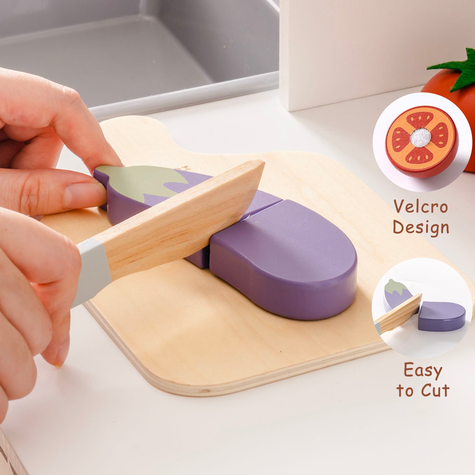 Wooden Play Food Set