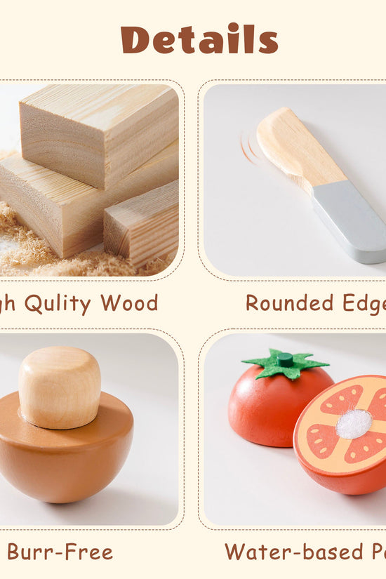 Wooden Play Food Set