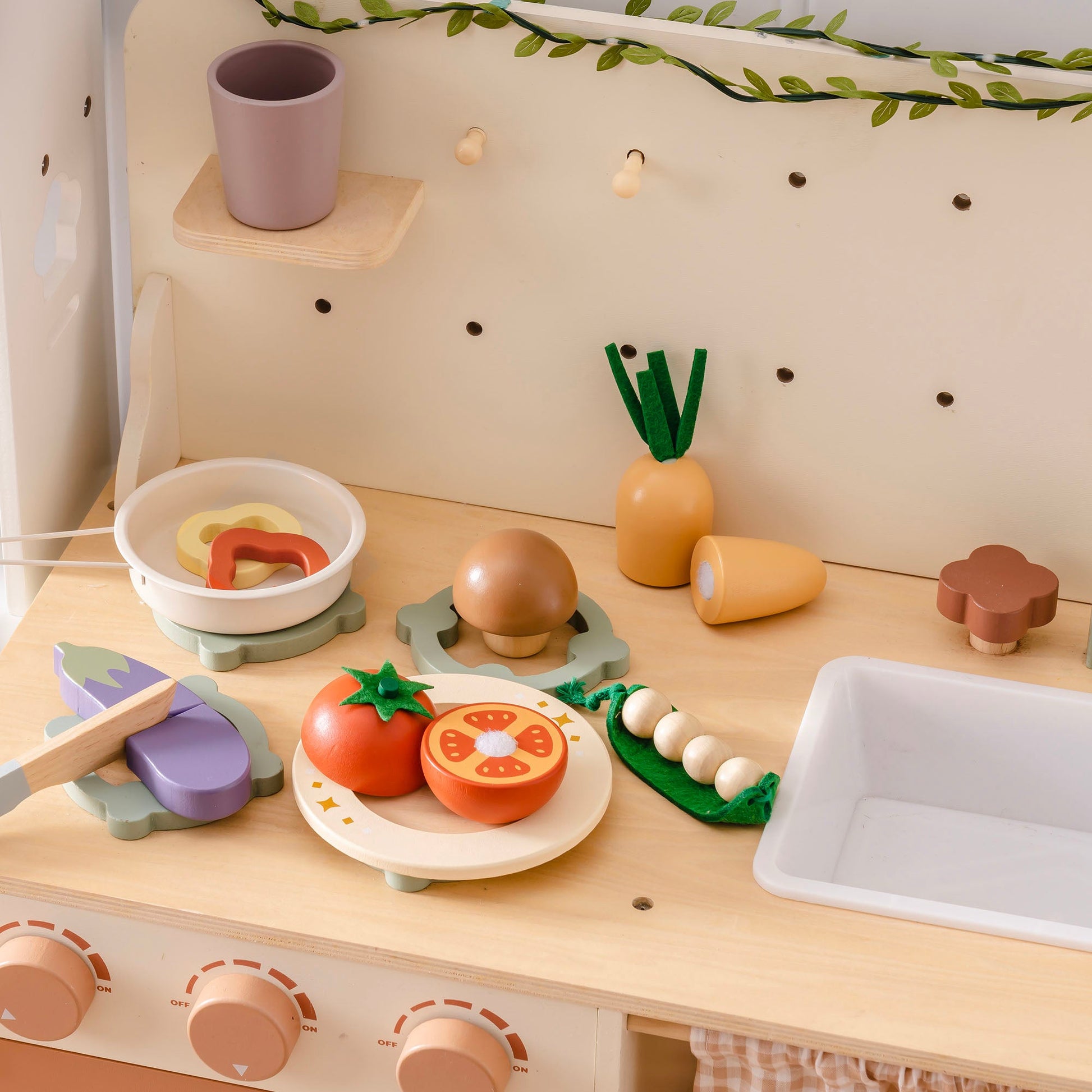 Wooden Play Food Set