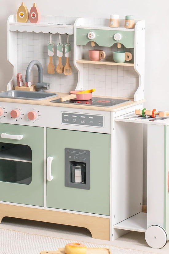 Wooden Play Kitchen Set
