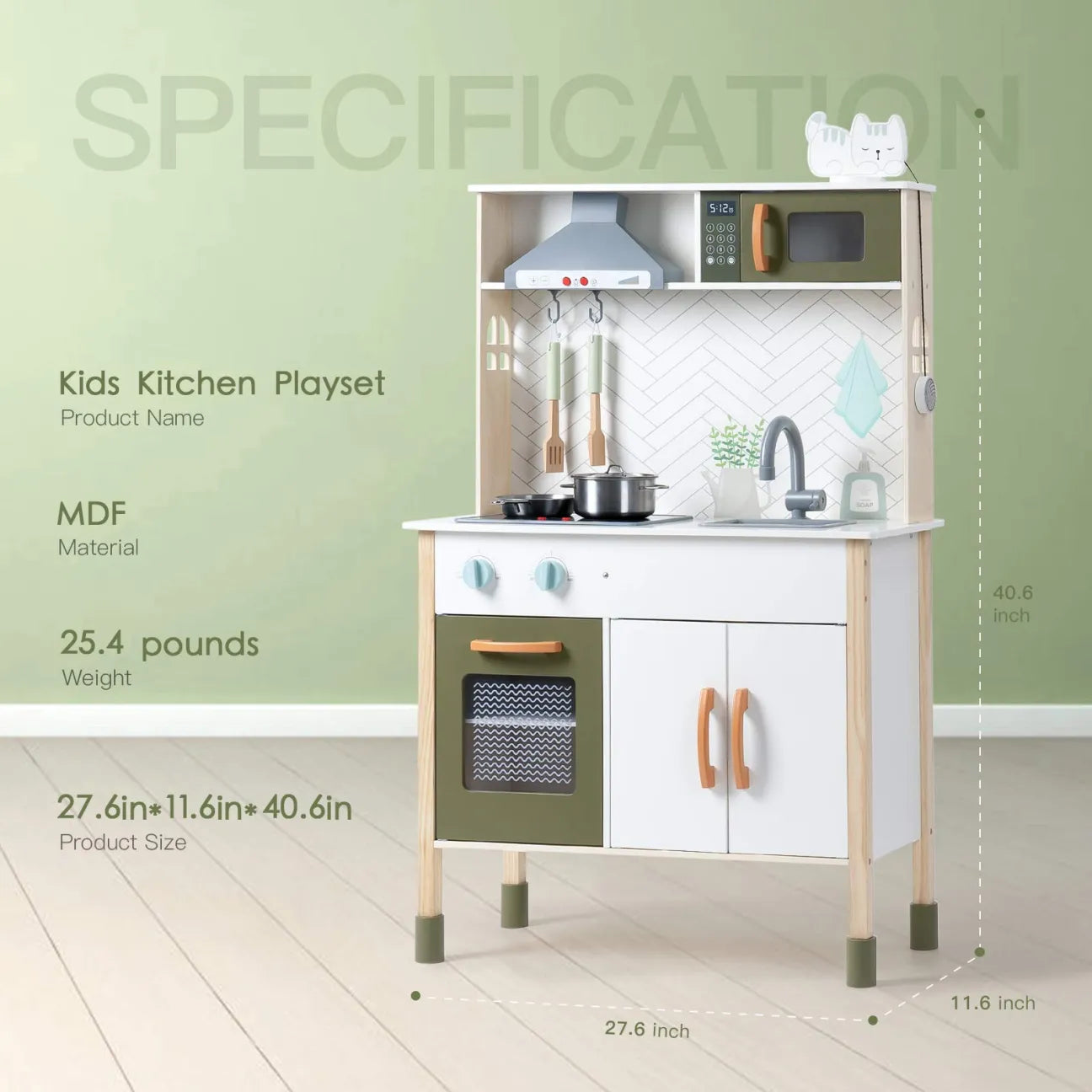 Realistic Pretend Cooking Toy Set
