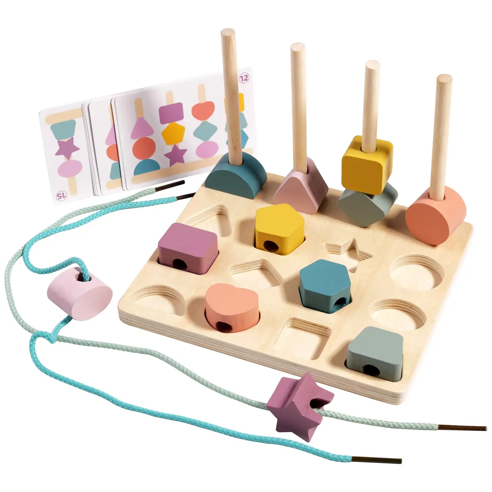 Wooden Shape and Color Matching Toy
