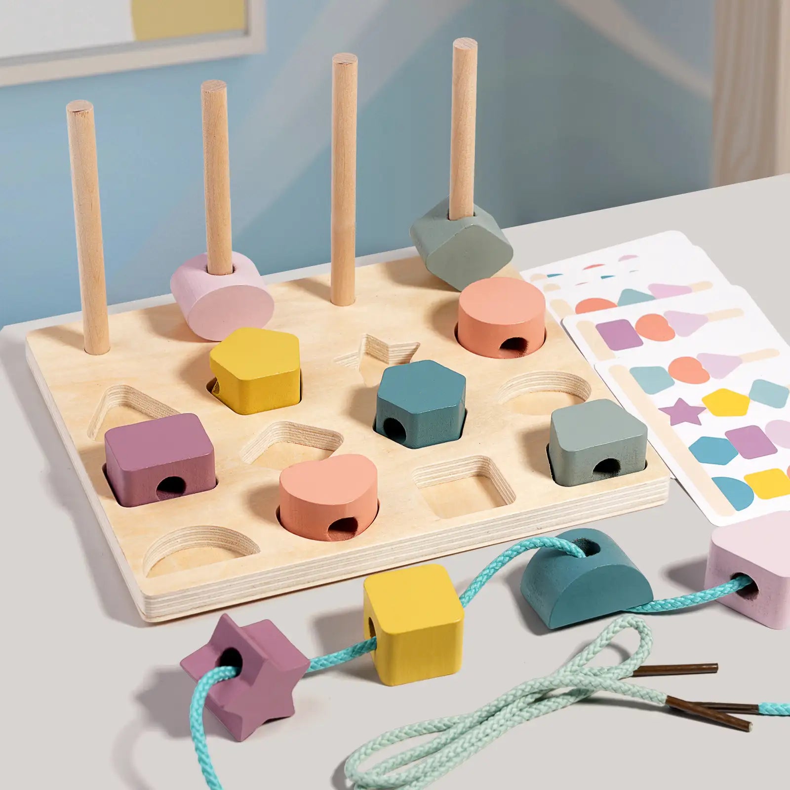 Wooden Shape and Color Matching Toy