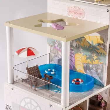 Wooden Shopping Mall Dollhouse for Kids